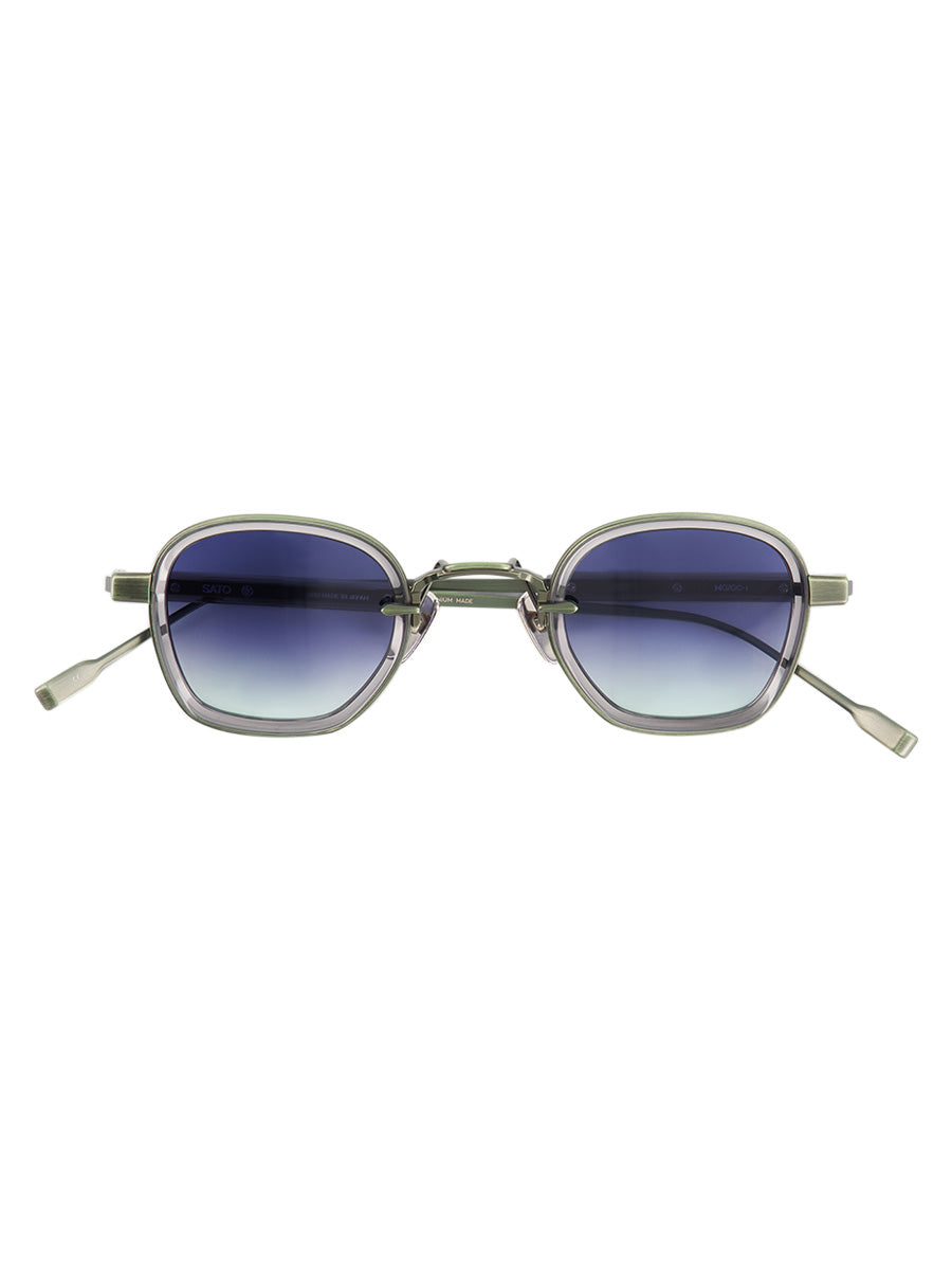 Rigel MG/GC-1 Matt Green and Grey Crystal sunglasses
