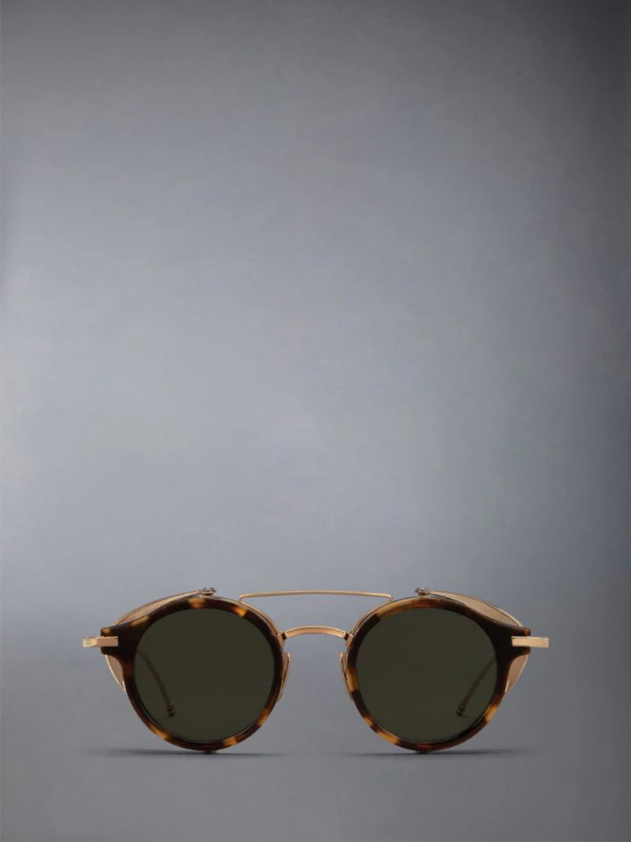 Thom Browne 804A-215 Round Tortoise Sunglasses