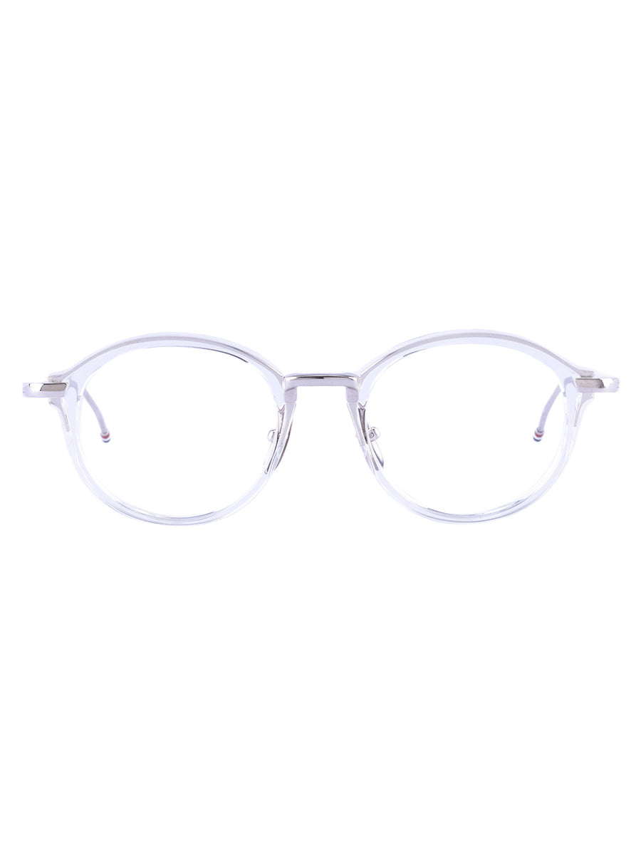 011A-000 Clear Silver Round eyeglasses