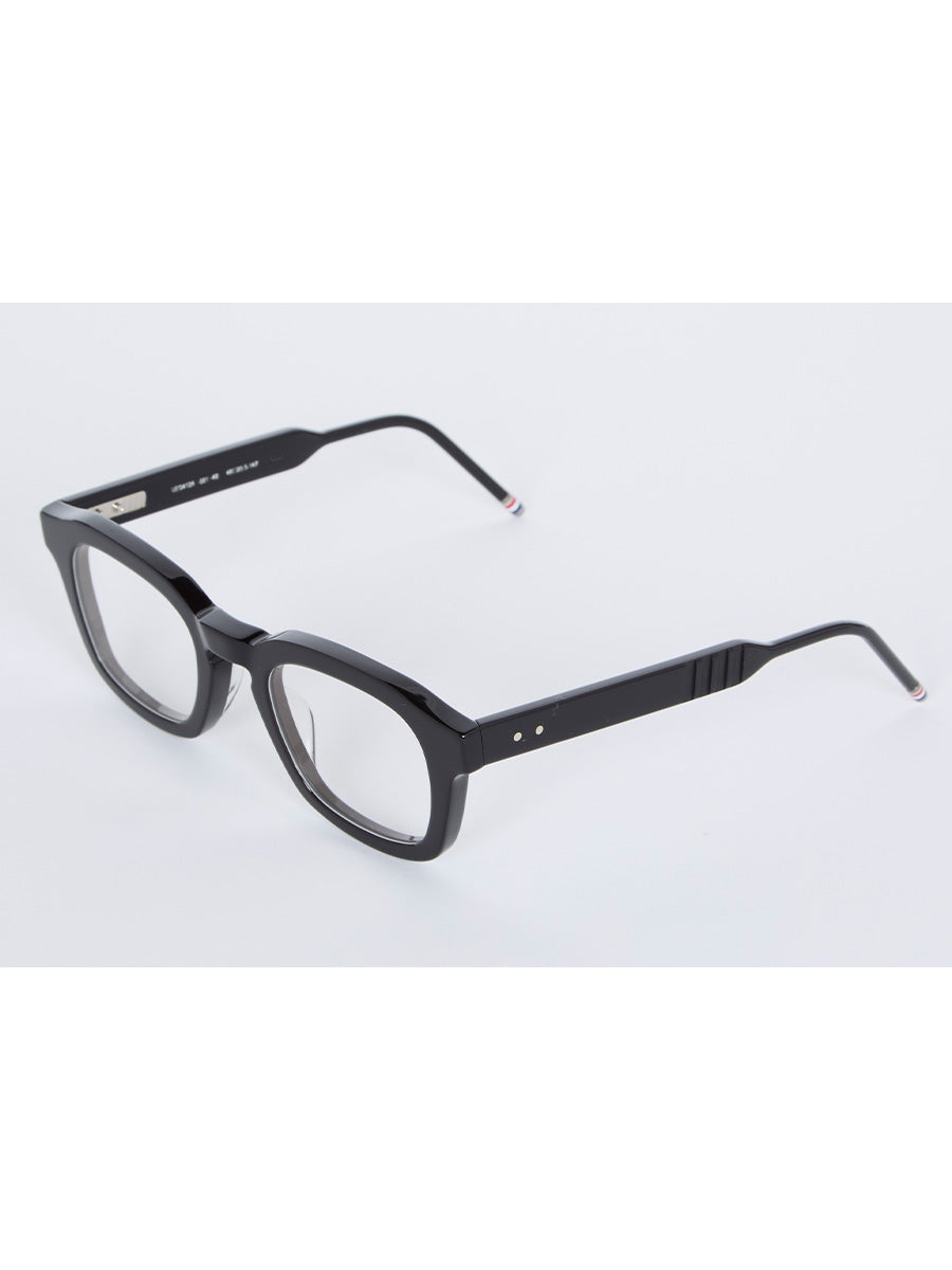 Thom Browne 412A 001 Black Rectangular Eyeglasses