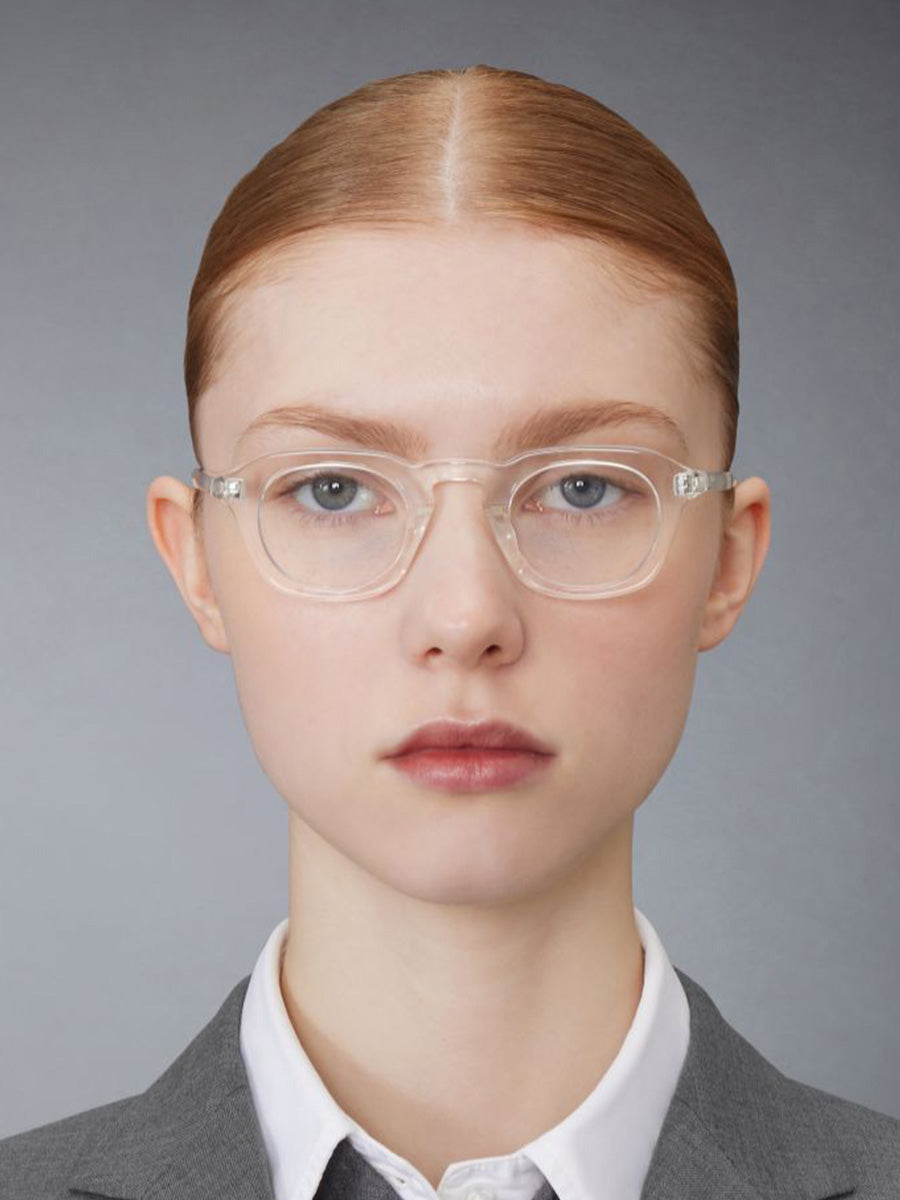 【送料&関税込】Thom Browne Oval Glasses - Unisex Thom Browne oval-frame Glasses | Black | FARFETCH JO