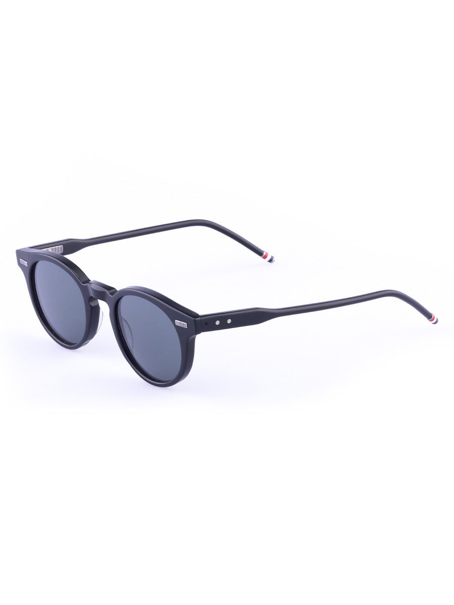 404A 004 Black Round sunglasses