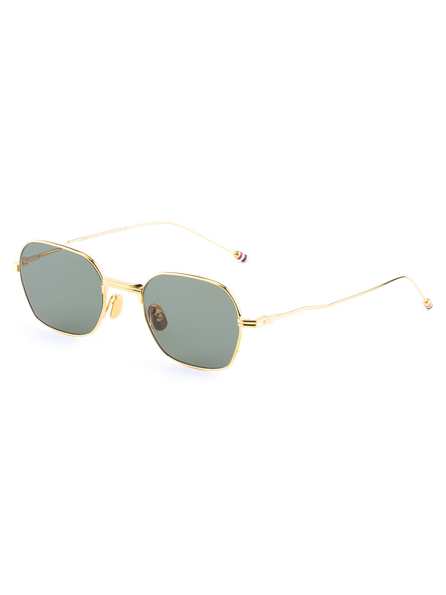 936A 712 18k Gold Plated Titanium Rectangular sunglasses