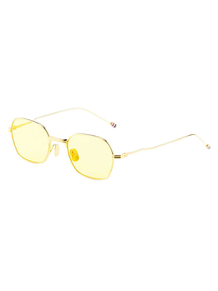 936C 712 18k Gold Plated Titanium Rectangular sunglasses