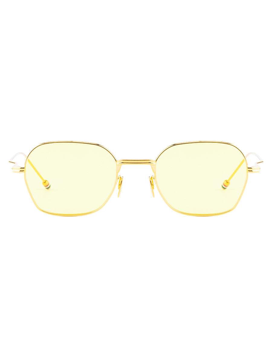 936C 712 18k Gold Plated Titanium Rectangular sunglasses