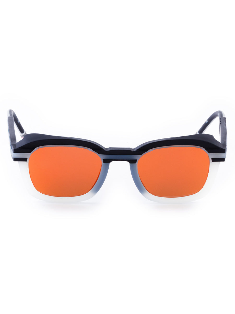 940A 104 Black White Rectangular Injection sunglasses