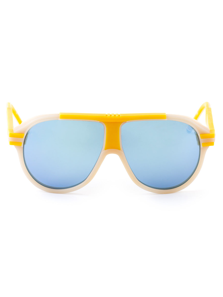 941A 735 Yellow Cream Aviator Injection sunglasses