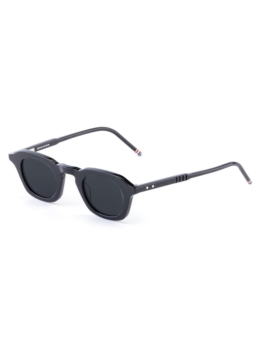Thom Browne 414A 001 Black Oval Sunglasses | sunglasscurator.com