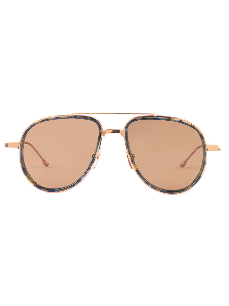 929A 710 Blue Grey Tortoise Aviator sunglasses