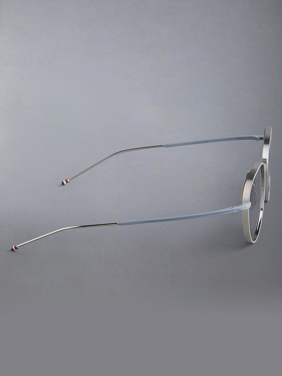 119A G0001 045 Titanium Round sunglasses - sunglasscurator