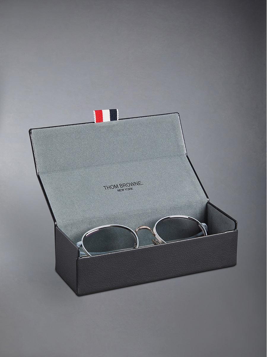 119A G0001 045 Titanium Round sunglasses - sunglasscurator