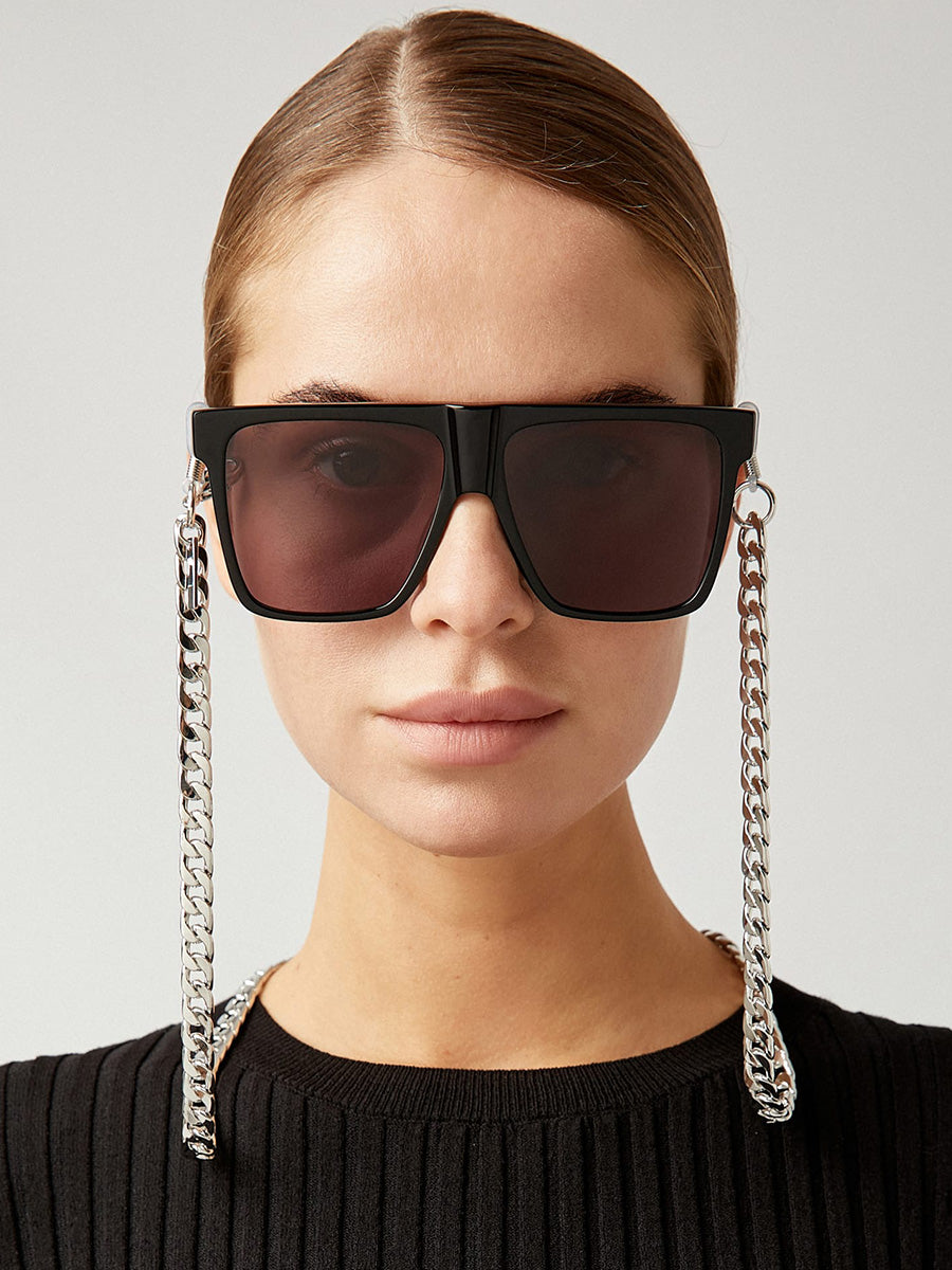 Silver Metal glasses chain