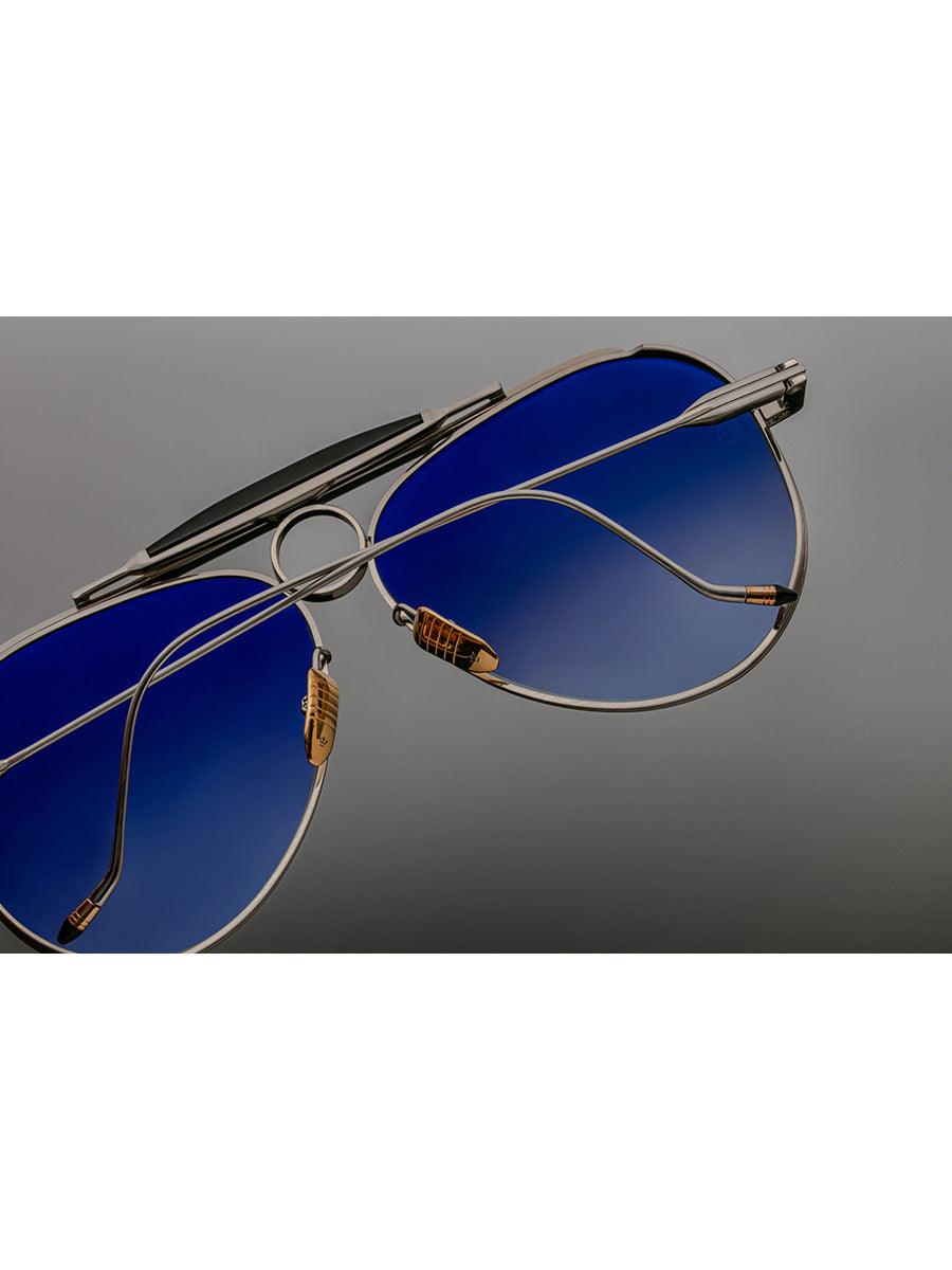 Jacques Marie Mage x Diamond Cross Ranch Duke 2 Silver Sunglasses