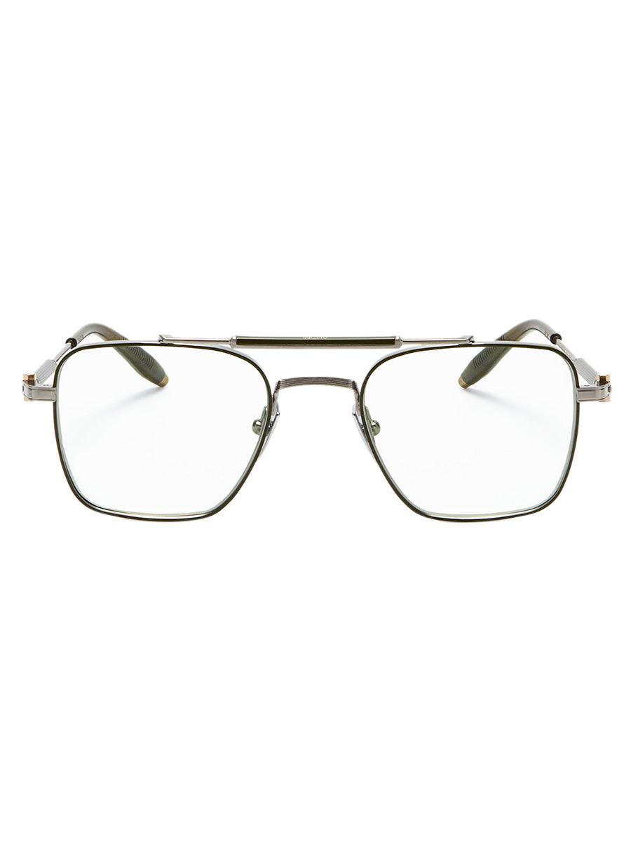 Europa Brushed Palladium / Olive 200-E eyeglasses - sunglasscurator