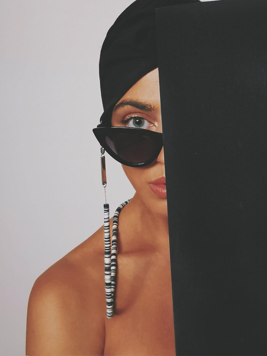 CANDY RAIN BLACK in White Gold - sunglasscurator