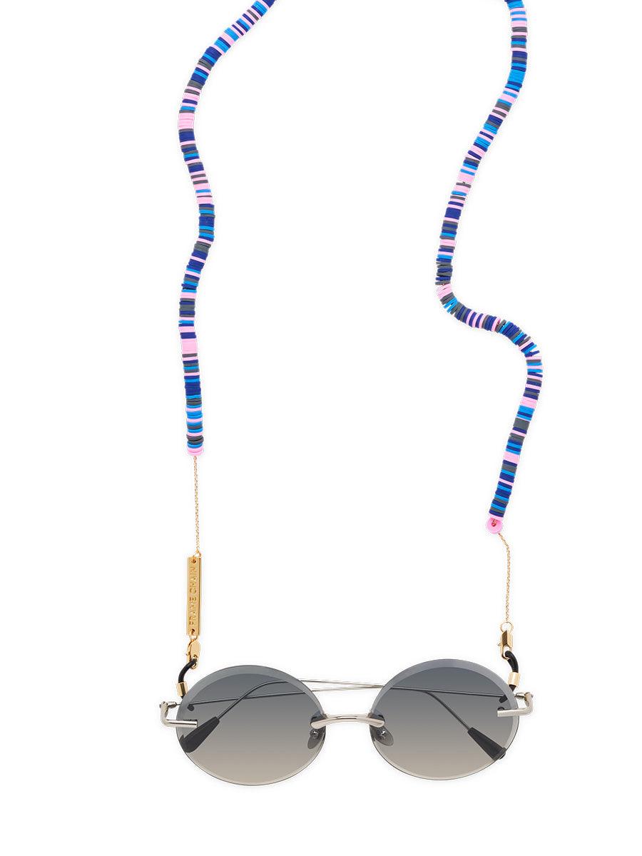 CANDY RAIN BLUE in Yellow Gold - sunglasscurator