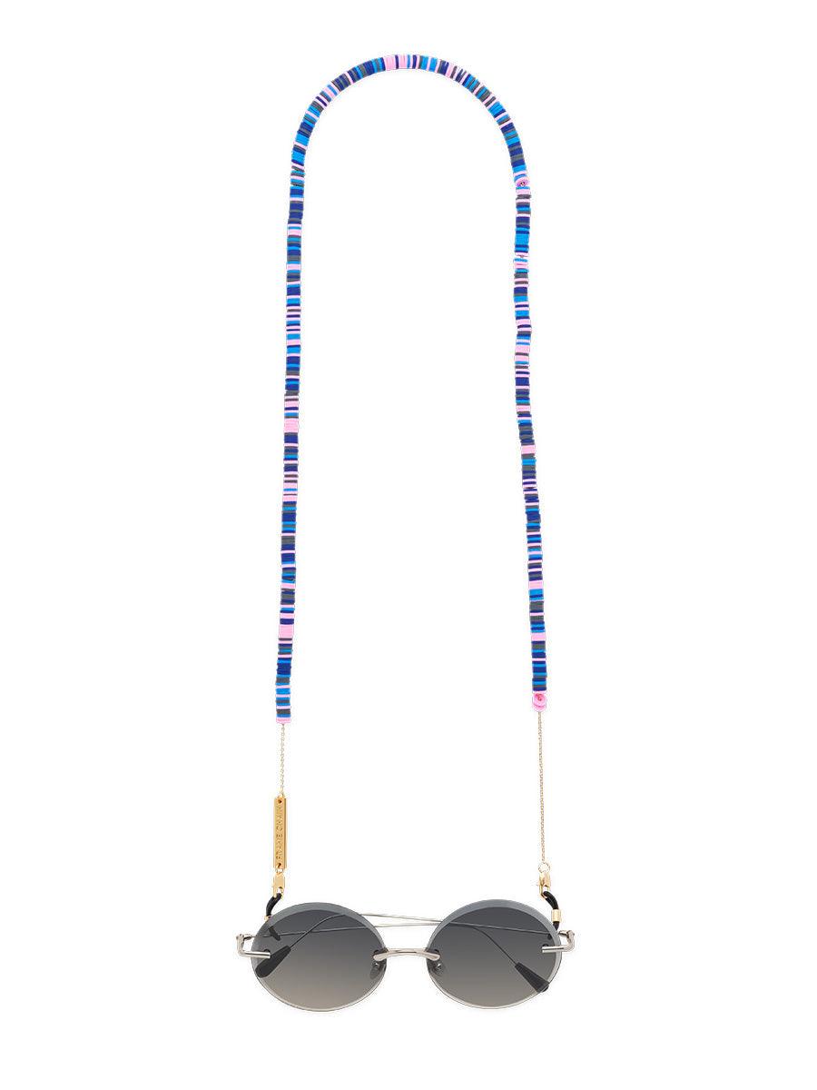 CANDY RAIN BLUE in Yellow Gold - sunglasscurator