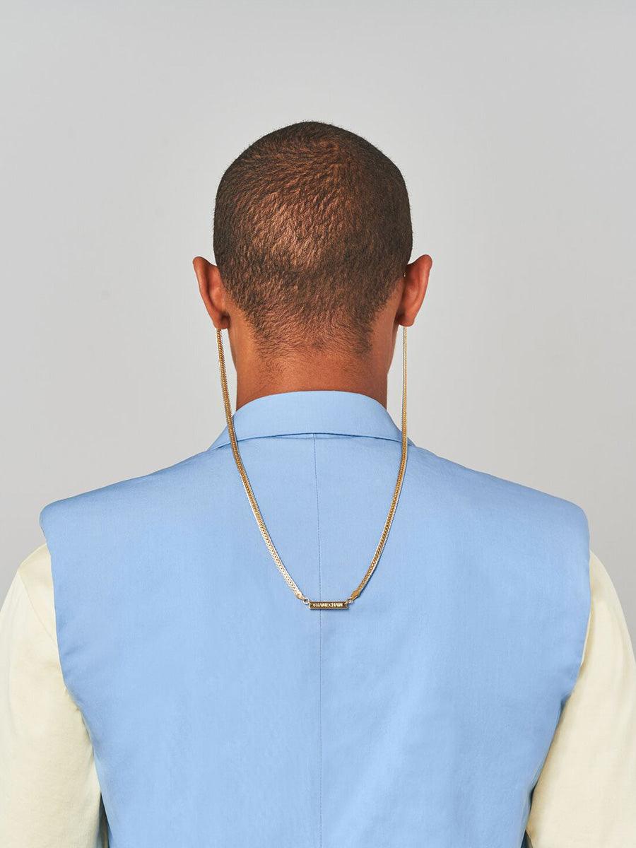 CHAIN REACTION glasses chain in Yellow and White Gold - sunglasscurator