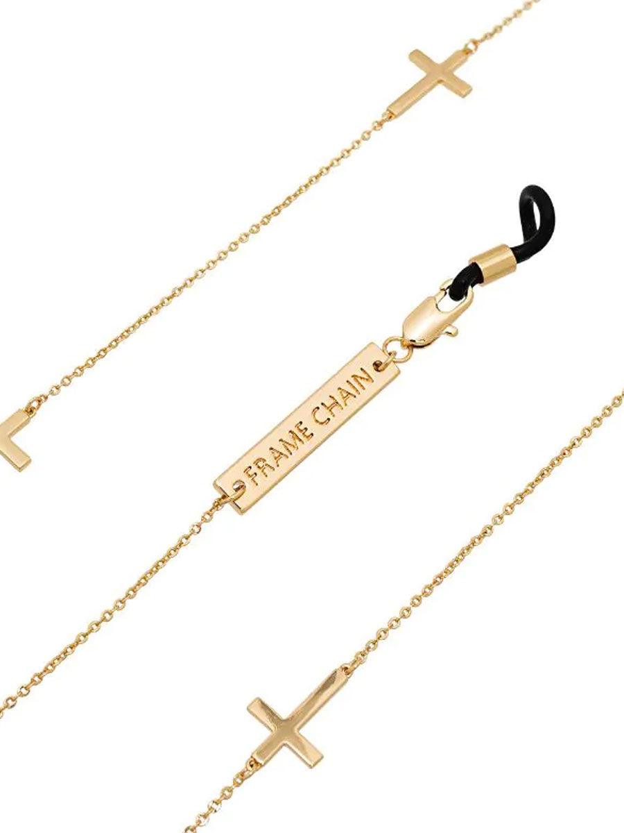 DIVINE glasses chain in Yellow Gold - sunglasscurator