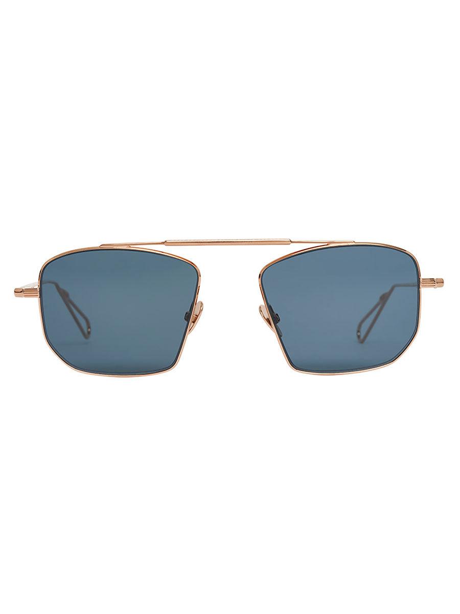New York Peony Gold Blue sunglasses - sunglasscurator