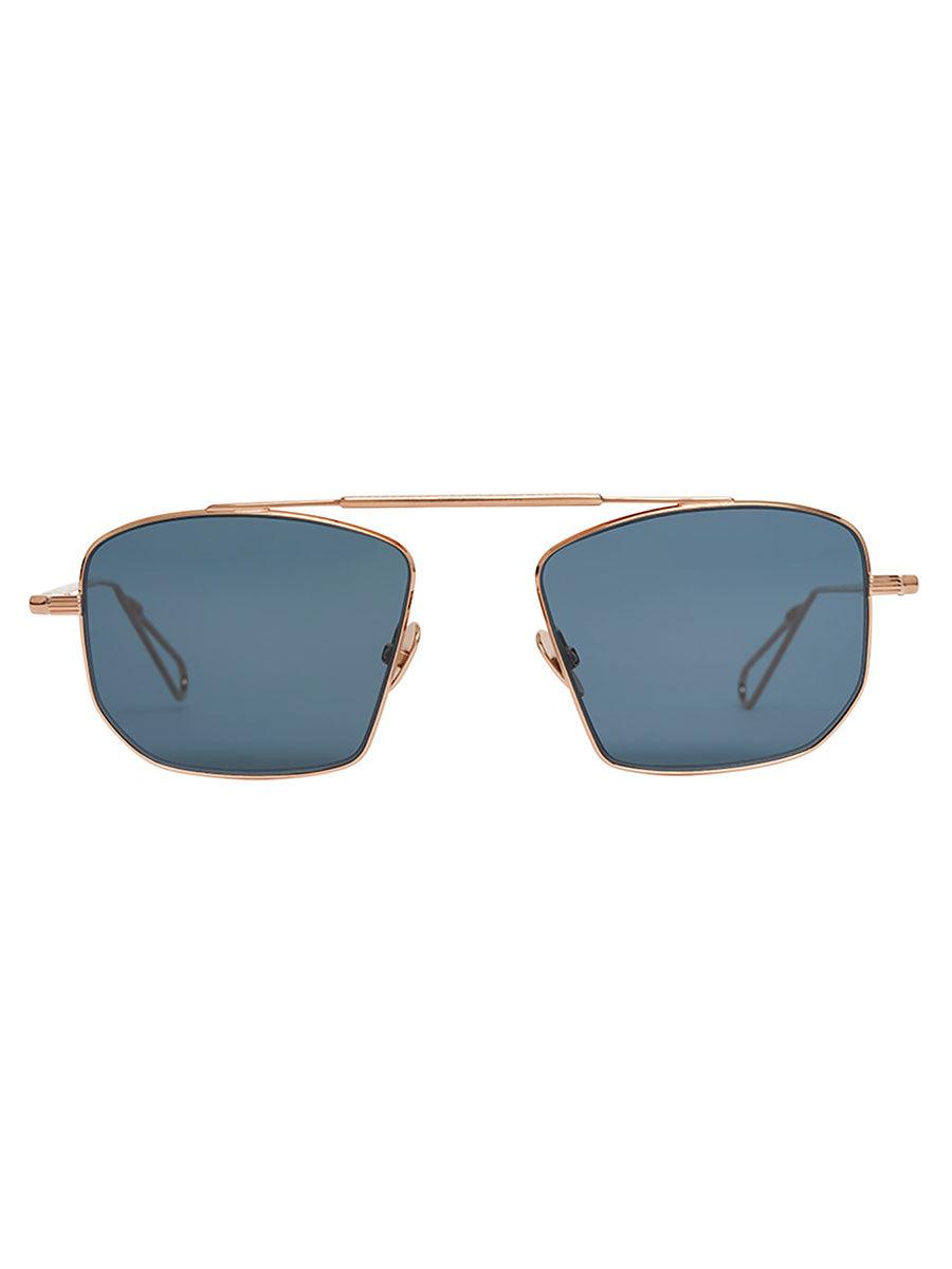 New York Peony Gold Blue sunglasses - sunglasscurator