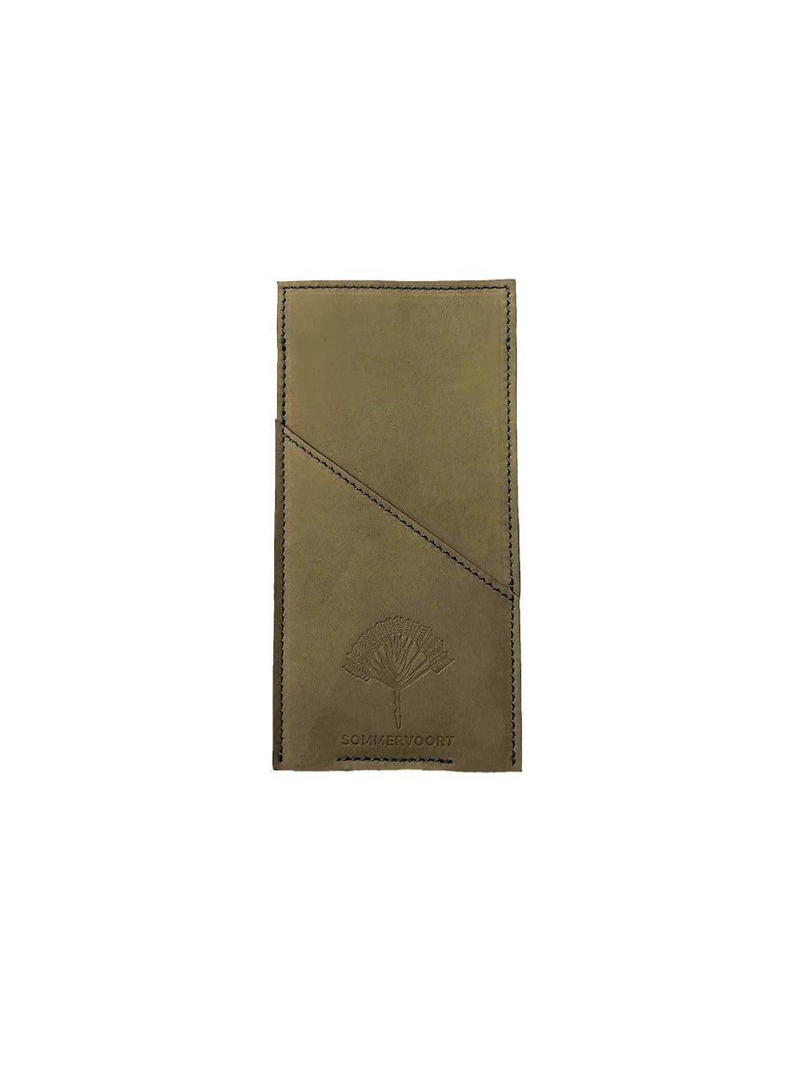 Olive Green pocket leather glasses case - sunglasscurator