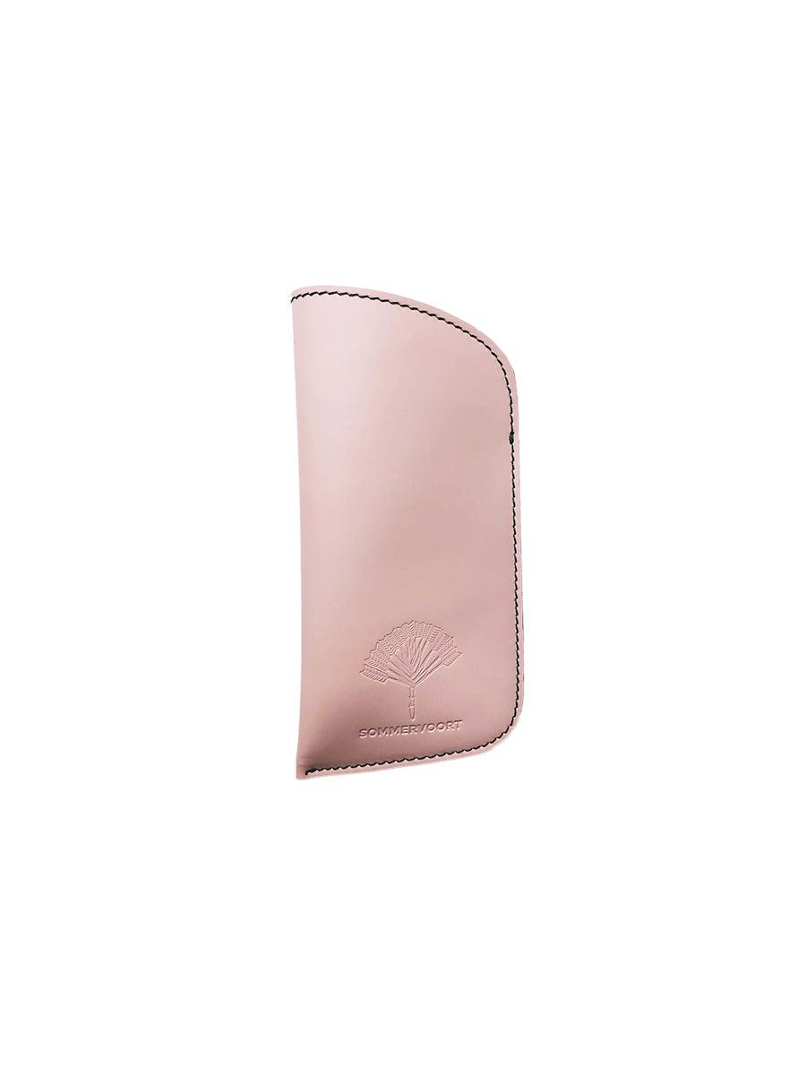 Pink Sorbet classic leather glasses case - sunglasscurator