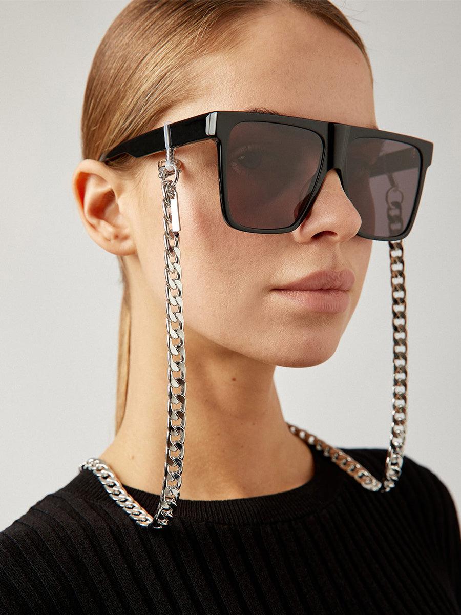 Silver Metal glasses chain - sunglasscurator