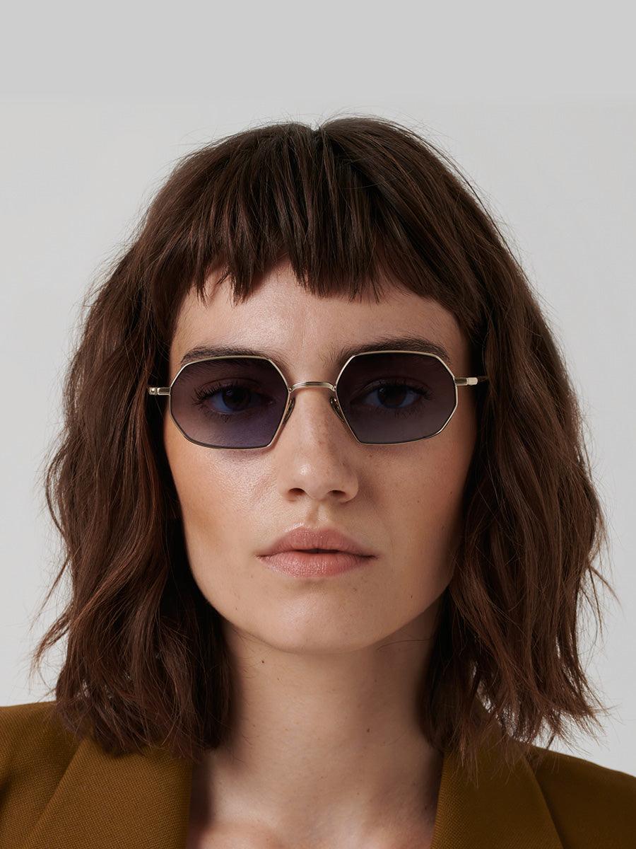 Triomphe Grey Gold sunglasses - sunglasscurator